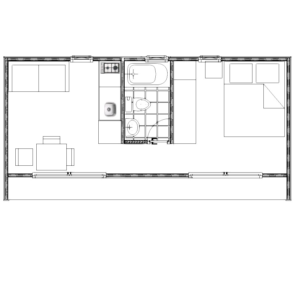 Refugio Cochem 22m2 Paneles SIP